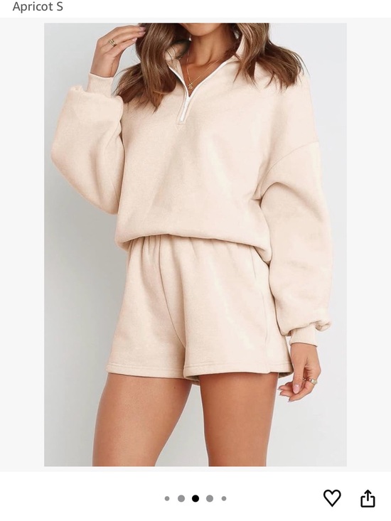 Automet Tops - Women’s sweatshirt and shorts lounge set two piece